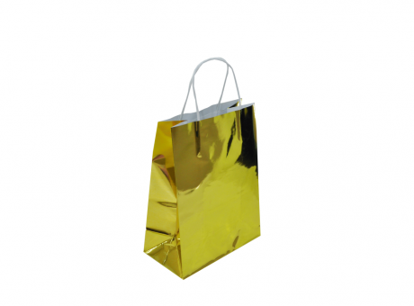 BOLSA DE PAPEL (27X21X11) DORADO