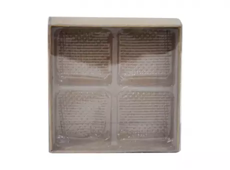 CAJA CUADRADA CON DIVISORIA 4CV KRAFT C10