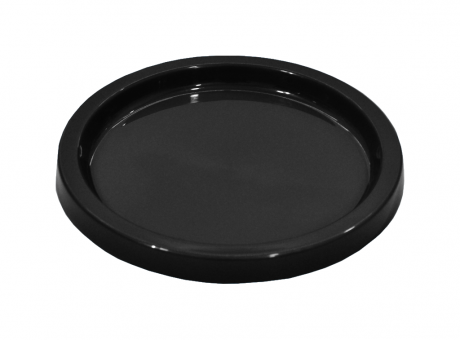 BANDEJA PLASTICA CIRCULAR (21X2) NEGRO