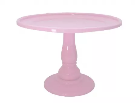 BANDEJA PLASTICA C/ BASE (30X21CM) ROSADO CLARO