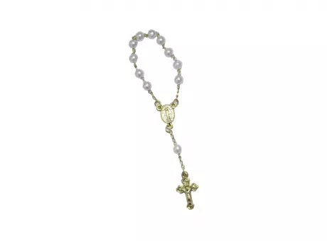 MINI DENARIO 11CM PERLA DORADO C06