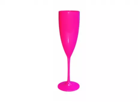 COPA CHAMPAGNE PRIME 170ML COLOR ROSA FLUORESCENTE