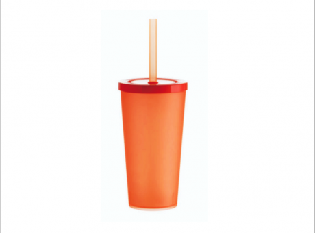 VASO TEEN 400ML NARANJA FLUOR