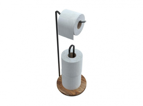 Porta rollos de papel higiénico Industrial STYLE ABS NEGRO SOFT TOUCH –  CESHSYMA