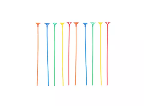 PALITO P/ GLOBO MULTICOLOR CM03645 X25