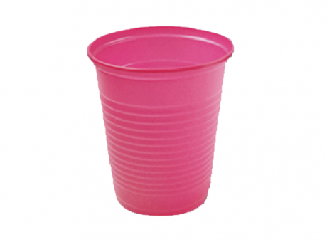 VASO PLASTICO 200ML PINK 40X50 C200-PK