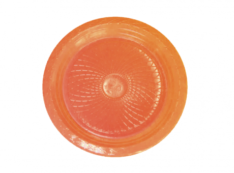 PLATO PLAYO 18CM COLOR NARANJA NEON C10 PRNL-18