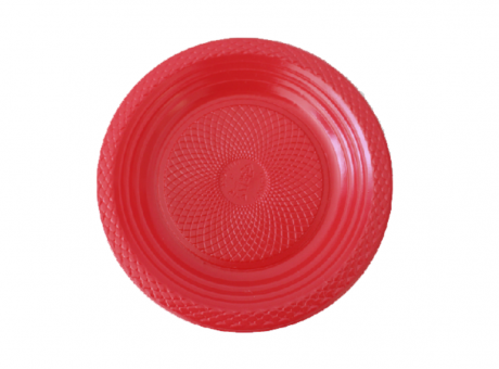 PLATO PLAYO 18CM COLOR ROJO NEON C10 PRNM-18 LA