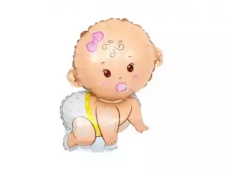 GLOBO BEBE NIÑA (77X65CM)
