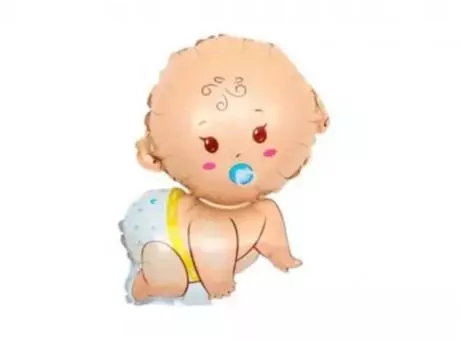 GLOBO BEBE NIÑO (77X65CM)