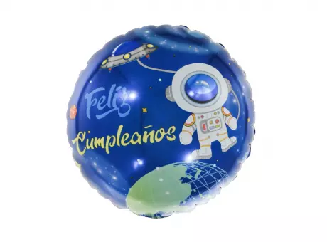 GLOBO ASTRONAUTA \\\\\"FELIZ CUMPLEAÑOS\\\\\" (45CM)