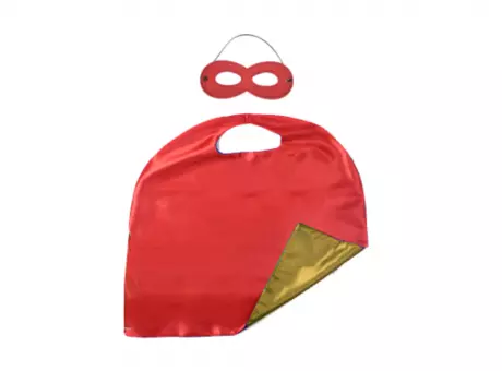 SET CAPA Y ANTIFAZ ROJO/AMARILLO