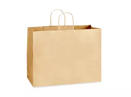 BOLSA DE PAPEL HORIZ GRD PARDO 28X38X12CM CROMUS