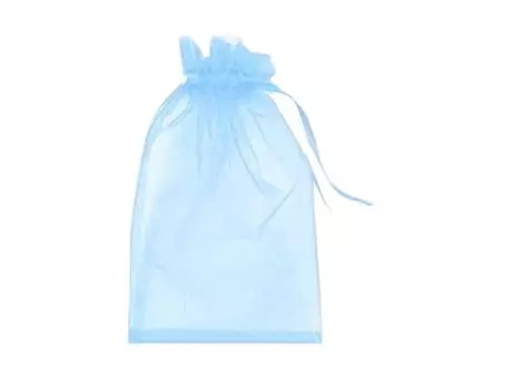 BOLSA ORGANZA 10P (20X30CM) CELESTE