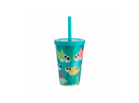 VASO BABY PP 350ML TIBURONCITO-AZUL TIFF. R: 01195747 NEOPLAS