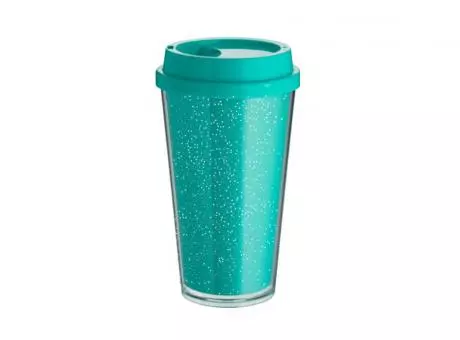 VASO BUCKS 500ML GLITTER DOBLE PARED TIFFANY