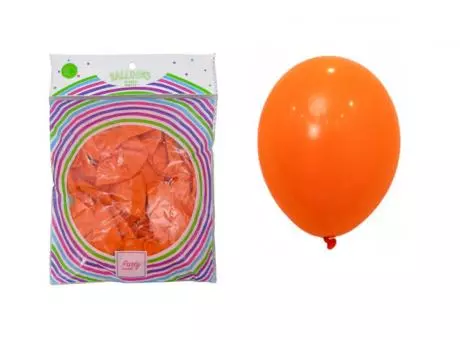 GLOBO LATEX Nº 10 25P NARANJA 2