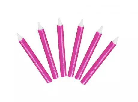 VELA CUMPLEAÑOS PALITO LISO ROSA C20