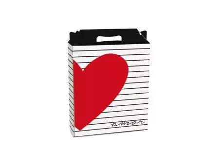 CAJA MALETA RET VERT PQ DECOR TE AMO 15X6X18
