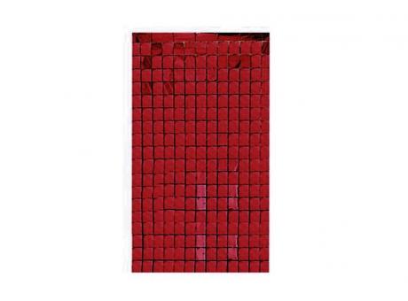 CORTINA SHIMMER METALIZADA ROJO MDC 1*2M CM02442