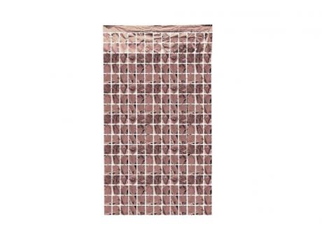 CORTINA SHIMMER METALIZADA ROSÉ MDC 1*2M CM02442