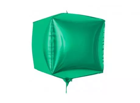 GLOBO CUBO (55CM) VERDE METAL.