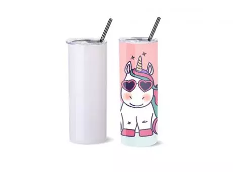PERSONALIZADOS- SUBLIMACION VASO INOX C/ PAJITA 15 OZ
