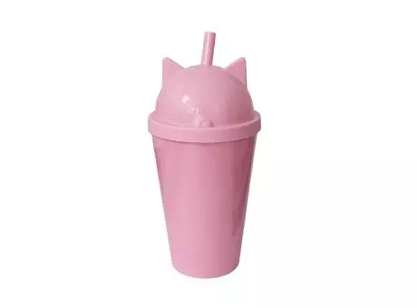 VASO HAPPY ANIMALES PS 350ML GATO-ROSA BEBE R: 01103923 NEOPLAS