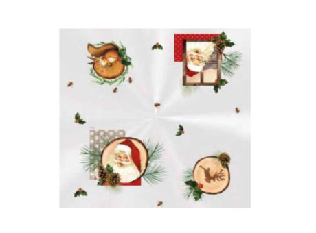 BOLSA CANASTA 60X90 NAVIDAD RUSTICA