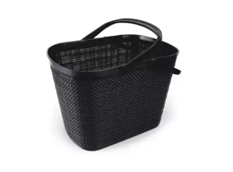 CESTA DE YUTE PLÁSTICA NEGRA CON 2 ASAS R. 277/P NITRON