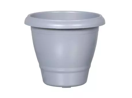 PLANTERA REDONDA MEDIA 21,5 L GRIS R. 462 PLASNEW