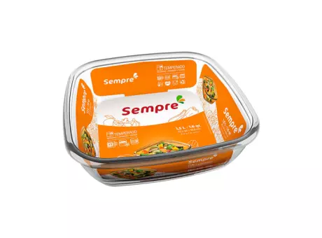 ASADERA CUADRADA S/ TAPA 1,5L