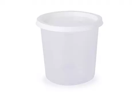 POTES CON TAPAS PLASTICOS 25X350 ML TRANSPARENTES ASIPLAST