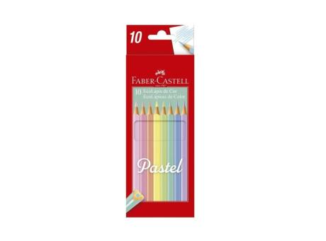 Imagen de LAPIZ ECO FABER 10 COLORES PASTELES