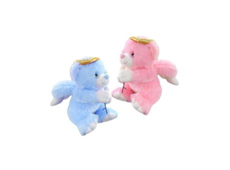 Imagen de PELUCHE OSO REZA ROSA/AZUL 24CM