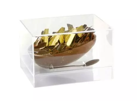 CAJA ACRILICO MEDIO HUEVO 350G ELEGANCE