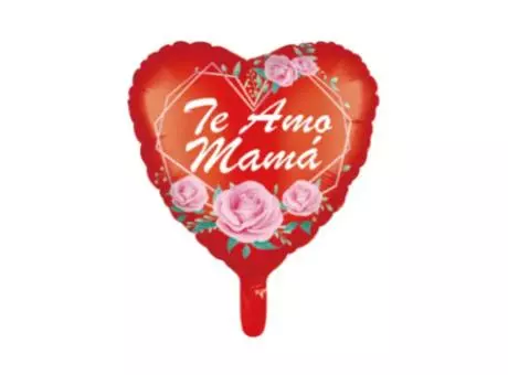 GLOBO CORAZON \\\"TE AMO MAMA\\\" (43X43CM) ROJO