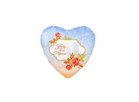 ZZ GLOBO CORAZON \\\\"TE QUIERO MAMA\\\\" (45CM) CELESTE