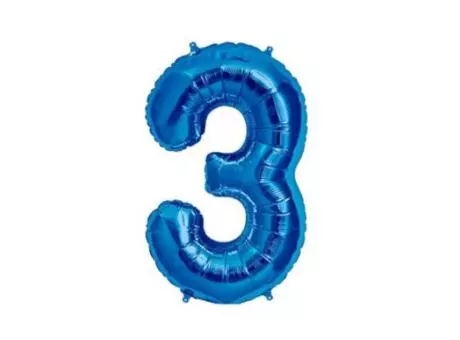 Imagen de GLOBO INFLABLE 16' N.3 CELESTE