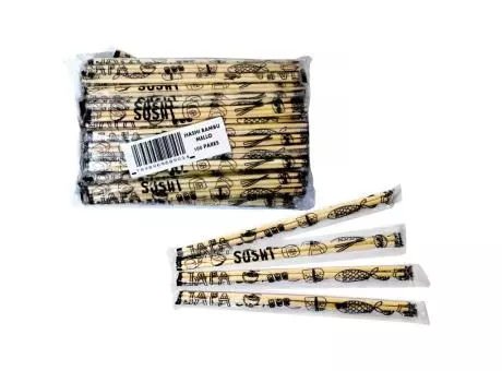 MLL PALITO HASHI BAMBU 100 PARES - CAJA CON 30 PAQUETES R: 520001 MELLO