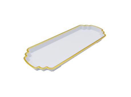 BANDEJA PLASTICA (29.5X11.5X2CM) BLANCO