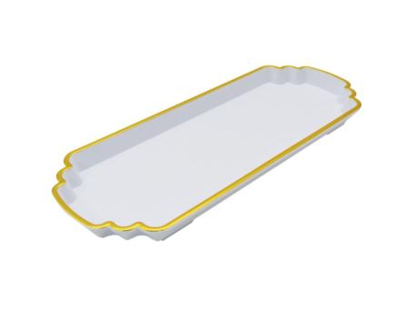 BANDEJA PLASTICA (37X15X2CM) BLANCO