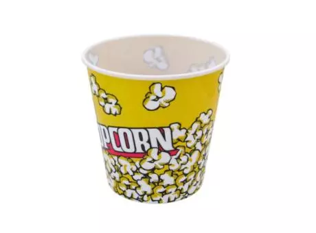 POTE PLASTICO \\"POPCORN\\" (18X18) AMARILLO