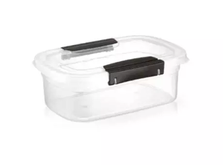 RECIPIENTE ULTRA FUERTE CON TRABAS 4 L NEGRO R: 216.012.003 NITRON