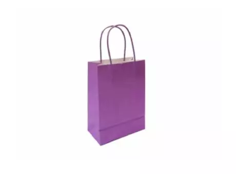 BOLSA PAPEL PQ LISO PURPURA 21,5X15X8