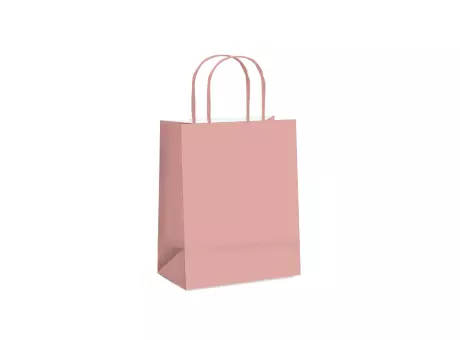 BOLSA PAPEL PQ LISO ROSE GOLD 26x19,5x10,5