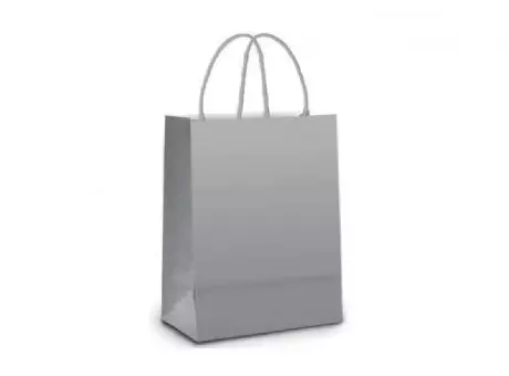 BOLSA PAPEL GRD LISO PLATA FOSCO 32X26,5X13