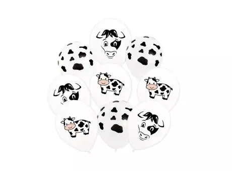 SET GLOBO VACA C/ MANCHA A1529 X9