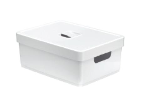 CAJA ORG. CON TAPA 16 LITROS BLANCA R. 503.006.002 NITRON