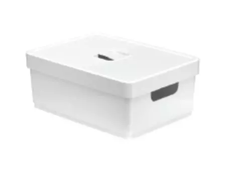 CAJA ORG. CON TAPA 16 LITROS BLANCA R. 503.006.002 NITRON
